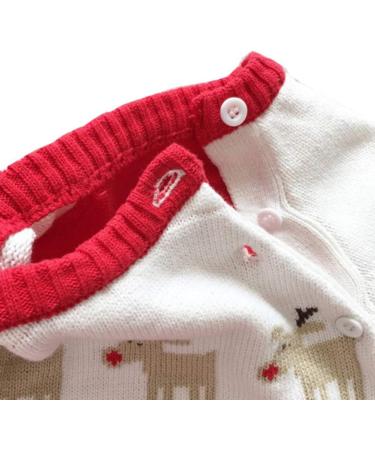 BOBORA Baby Christmas Jumper | Toddler Knitted Sweater Top | Red, 0-6 Months - Buy Online on GoSupps.com