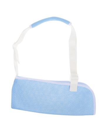 PartyKindom Children's Arm Sling Elbow Sling Shoulder Immobilizer Sling Sling Arm Brace Sky-blue Net 60X30CM