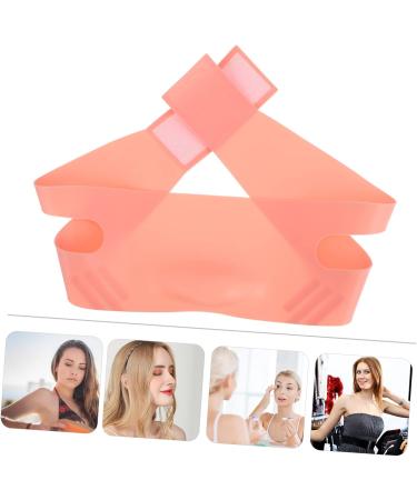 Angoily Silicone Beauty Woman Chin Strap Face Belt Facial Slimming Broom Stick Witch Sign Face Tape Lift Chin Lift V-belt Silica Gel Pink Anti-aging Small Powder - Buy Online on GoSupps.com
