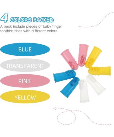 Tovinanna Silicone Toothbrush Set - 4 Sensory Cleaning Toys for Newborns & Babies - Thumb Brushes & Pebbles - Multicolor Child-Friendly Oral Care - Buy Online on GoSupps.com