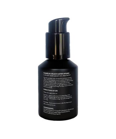 Watermans Hair Oyl 60ml - Camellia & Black Castor Infused Hair & Body Oil for Dry, Damaged, Frizzy, and Curly Hair - Buy Online on GoSupps.com