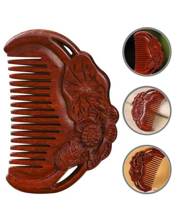 Fomiyes Wide Tooth Massage Comb - Sandalwood Scalp Massager & Hair Comb | Perfect Gift - Buy Online on GoSupps.com