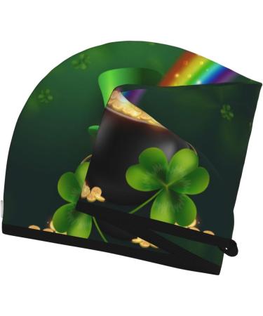 St. Patrick's Day Microfiber Hair Towel | Super Absorbent Coral Velvet Wrap for Long Curly & Thick Hair - Quick Dry for Women - Buy Online on GoSupps.com