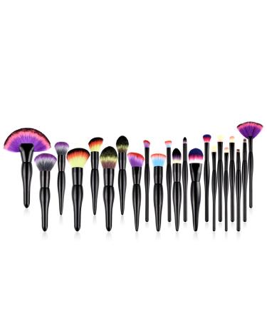 Powder Eyeshadow Lip Eyeliner 22Pcs Brush Tool Makeup Foundation Set Brushes Brush Lip Brush for Lipstick One Size Multicolor