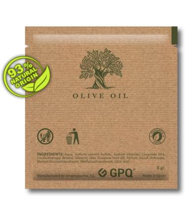 GPQ GESPROQUIMIA SL GPQ OLIVE shower gel 400 pieces x 8 g 93 natural origin amenities hotel with olive oil without parabens for hotel rural house apartment cruise B & B etc - Buy Online on GoSupps.com