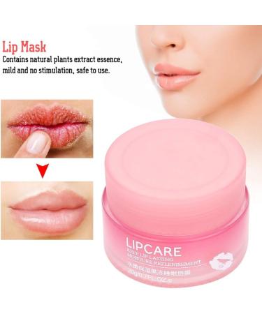 Lip Sleeping Mask Strawberry Moisturizin Lip Mask Fall Winter Lip Care Balm for Lighten Lip Lines Repairing Anti Aging Anti-Wrinkle Nourishing Unisex Use 20g - Buy Online on GoSupps.com