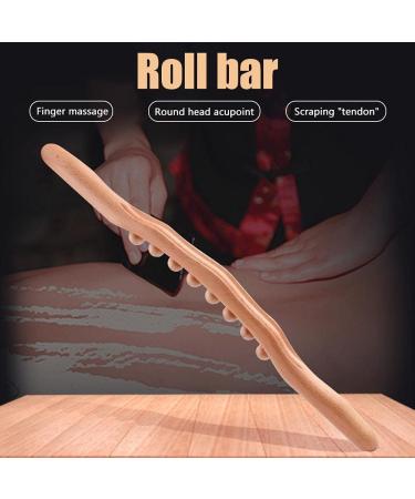 Tianbi Holz-Guasha Scratch | Beech Wooden Massage Tool for Full-Body Meridian Therapy | Roller Rods & Scraps for Health and Relaxation - Buy Online on GoSupps.com