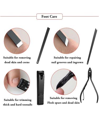 Portable Fine Nail Clipper Set Home Manicure Tools Men and Women Nail Clippers Nail Gouge Pedicure Knife Multifunctional - Buy Online on GoSupps.com
