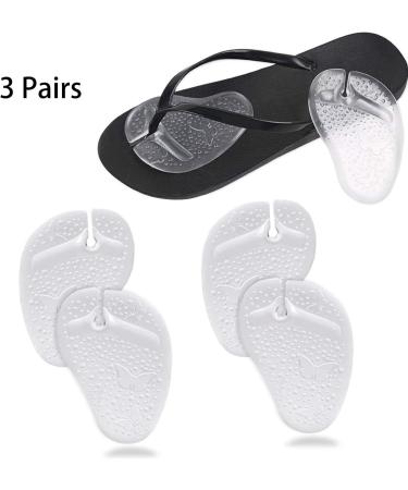 Buy 3 Pairs of Self-Adhesive Gel Pads for Tanga Sandals - Transparent Flip Flop Cushions for Pain Relief & Slip-Proof Comfort - International Shipping Available - Buy Online on GoSupps.com