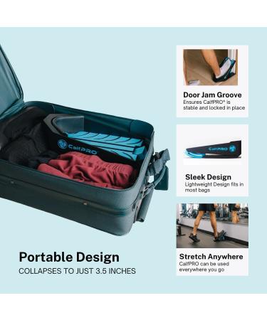 CALFPRO Deep Calf Stretcher - Plantar Fasciitis & Achilles Tendonitis Relief | Incline Wedge for Ankle Strain & Heel Pain | Foot Rocker Stretch Aid - Buy Online on GoSupps.com