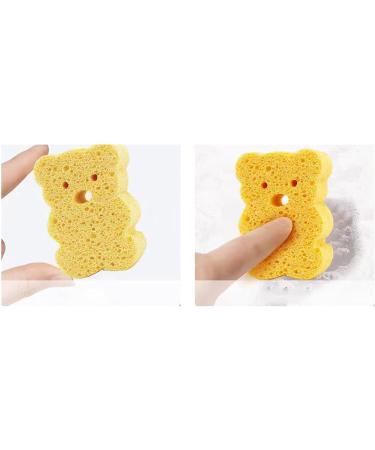 Yabauuop Toddler Bath Sponge | Soft Baby Shower Body Scrubber - Cute Dead Skin Remover Body Scrubber Bath Rub Shower Brush for Children Kids Baby Toddler Orange - Buy Online on GoSupps.com