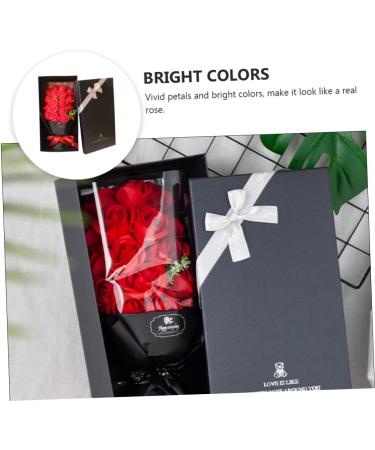 minkissy 2 Boxes Rose Bouquet Box Decorative Rose Soap Luxury for Women Bath Soaps Remembrance Shower Soap Roses Plastic Woman Tub - Buy Online on GoSupps.com