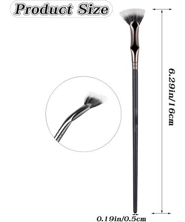 2PCS Folding Angle Scalloped Lash Brush Mascara Fan Brush Eye Makeup Fan Brush Eyelash Comb for Upper Lower Eye Lash Women's Eye Makeup Eyelash Wand Brushes - Buy Online on GoSupps.com