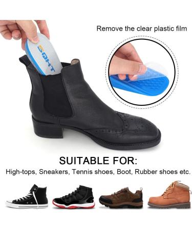 SQHT Height Increase Insoles - Heel Lift Inserts for Leg Length Discrepancies Achilles Tendonitis Heel Cups - Large 0.6 Inch - Pack of 2 - Buy Online on GoSupps.com