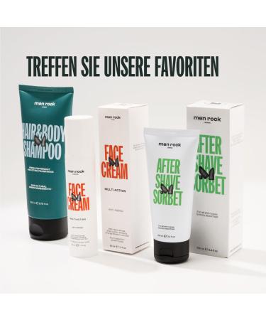 Men Rock After Shave Sorbet - Soothing & Moisturizing Skincare for Normal to Dry Skin | 100ml - International Shipping Available - Buy Online on GoSupps.com