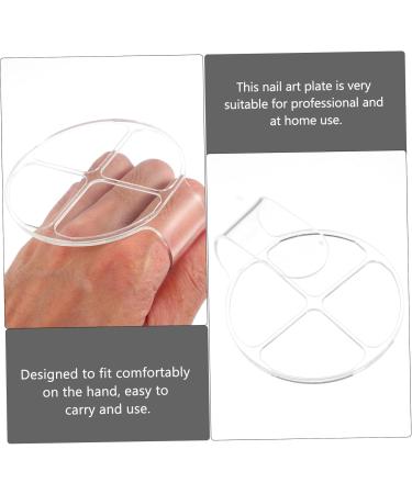 NOLITOY Palette de Maquillage Transparente Acrylique avec Poign e Ergonomique Palette Compartiments R utilisable Plateau de M lange pour Nail Art et Cosm tiques - Buy Online on GoSupps.com