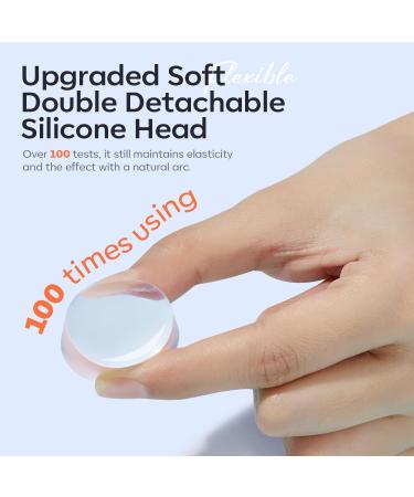 Modelones French Tip Nail Stamp - 6Pcs Silicone Double Head Stamper Kit for DIY French Manicure White - Buy Online on GoSupps.com