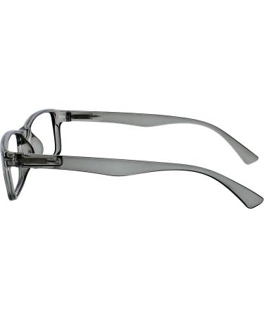 Opulize Unisex PEP Reading Glasses - Pack of 3 +2.50 Diopters Grey | Stylish & Comfortable Eyewear for All - Buy Online on GoSupps.com