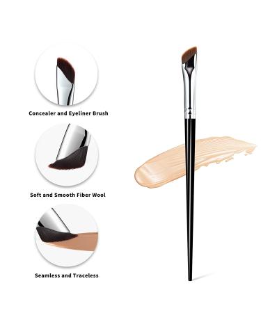 URSOBTF 3 PCS Ultra Thin Sickle Angled Eyeliner & Eyebrow Brush Set - Buy Online on GoSupps.com