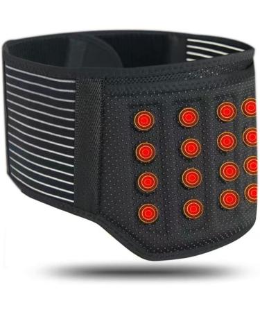Wgust Lower Back Support Belt - Adjustable Bandage for Scoliosis & Sciatic Pain Relief | Lumbar Support for Men & Women | CO XL/X-Large Black - Buy Online on GoSupps.com
