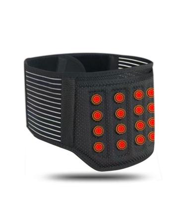 Wgust back support belt for men and women-therapeutic back band-medical products for relieving back pain in the lower lumbar area for men and women (color: black XL/X-Large black