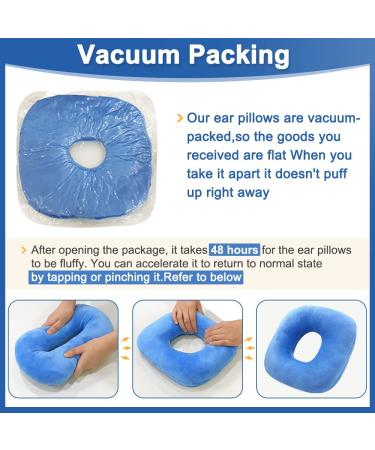 Ear Pillow Piercing Donut - Pain Relief Protectors for Ear Inflammation - Sleep Guard Blue - Buy Online on GoSupps.com