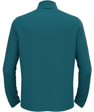 Buy Odlo Men's Run Easy Warm 313262 Running Top with Zip - XXL Saxony Blue Melange | International Shipping Available - Buy Online on GoSupps.com