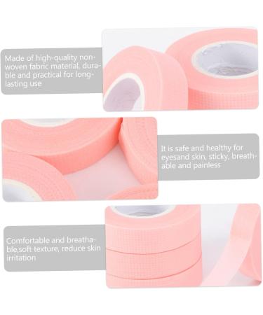 Angoily 4 Rolls Eyelash Tape Eyelash Patches Eyelash Patches Eye Lash Tape False Strip Eyelash Fixed Tapes Fabric Lash Tape Supplies Eye Foam Strap Breathable Pink Non-woven Tape - Buy Online on GoSupps.com