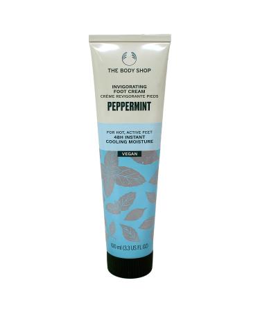 The Body Shop Peppermint 100ml Invigorating Foot Cream for Hot Active Feet