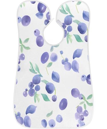 Purple Blueberry Beard Bib Apron - Premium Beard Hair Catcher for Men | Ideal Father's Day & Holiday Gifts with Suction Cups - Buy Online on GoSupps.com