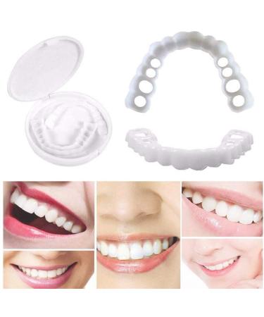 Xiaocui teeth prosthesis teeth cosmetic dentistry snap on instant perfect smile teeth veneers comfort fit (top + below) 2 parts/set