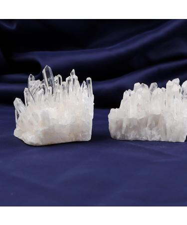 1pc Crystals and Stones Natural Clear Quartz Cluster Irregular Raw Minerals Reiki Home Office Desktop Decor Ornaments Gifts (Color : Clear Size : 1pc 30-40g) 1pc 30-40g Clear - Buy Online on GoSupps.com