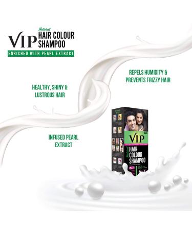 VIP 3 in 1 Hair Color Shampoo - 180 ml / 6.08 fl oz | Achieve Vibrant Hair Color Easily - Buy Online on GoSupps.com