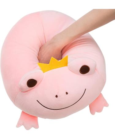 PEDEIECL Cute Crown Frog Plush Pillow 16.5in - Perfect Stuffed Animal Toy for Kids - Ideal Birthday or Valentine Gift for Boys and Girls - Buy Online on GoSupps.com