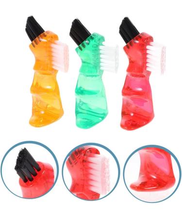 Frcolor 3-Piece Mini Prosthetic Toothbrush Set | Multifunctional Personal Care & Household Cleaning Tool - Buy Online on GoSupps.com