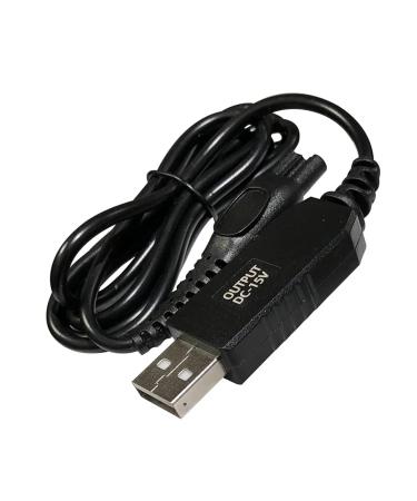 USB Charging Cable for Compatible DC 15V Shavers & Razors | HQ8505 Power Lead Replacement - Buy Online on GoSupps.com