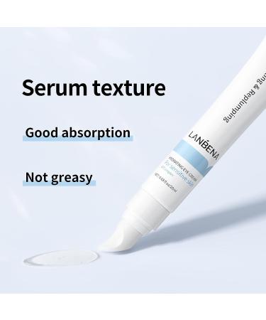 LANBENA 4D Hydrating Under Eye Serum with Hyaluronic Acid and Bionic Peptides for Fine Lines and Dark Circles - Moisturizing and Replumping Formula - Buy Online on GoSupps.com