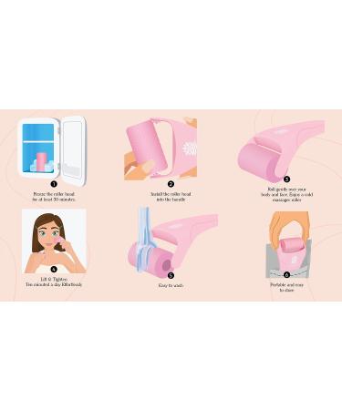Ice Roller for Face with 2 Premium Heads - Facial Massager for Skin Care, Eye Puffiness, Wrinkles, Migraine & TMJ Relief - Buy Online on GoSupps.com