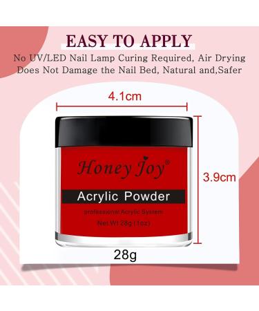 28g/box Professional Acrylic Nail French Manicure Powder Set - White, Clear, Red, Nude | HJ-NAP017 (No.7) - Buy Online on GoSupps.com