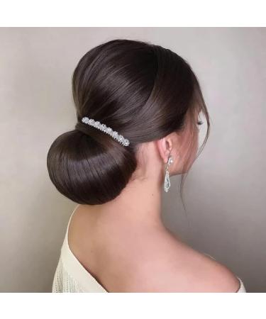 Zeayebsr Silver Rhinestone Hair Side Comb Flower Crystal Hair Clip Wedding Hair Comb Bridal Hair Comb French Women and Girls Hair Accessories - Buy Online on GoSupps.com