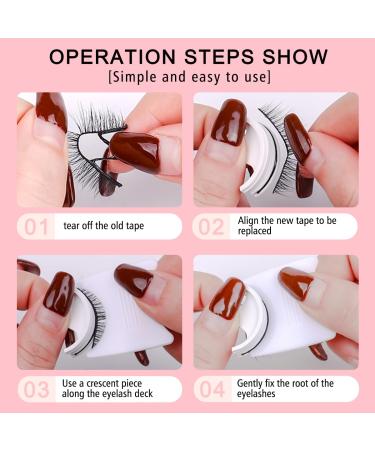 Self Adhesive Eyelashes - 3 Pairs Reusable Waterproof False Eyelashes | No Glue Natural Look Non-Slip Design - Shop Now - Buy Online on GoSupps.com