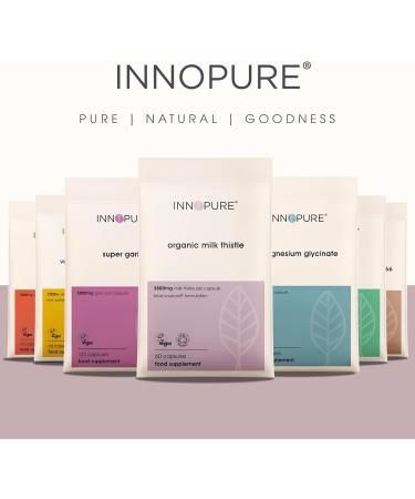 INNOPURE Organic Milk Thistle Capsules - High Strength 3800mg - Soil Association & Vegan Society Certified - 80% Silymarin - 60 Capsules - Buy Online on GoSupps.com