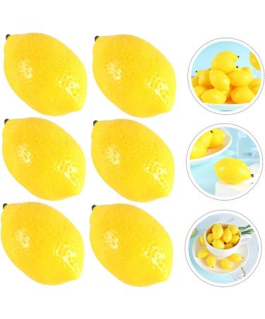 Zerodeko Faux Flower Garland 6pcs Mini Imitation Lemon Artificial Lemons Faux Plant Decor Lifelike Lemons Puzzle Toys Brain Toy Fruit Ornament Home Decor Household Products Toddler Pvc - Buy Online on GoSupps.com