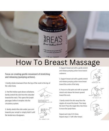 Brea's Breast Wellness Serum - Natural Formula for Breast Health & Hormonal Balance | Frankincense Geranium Evening Primrose Jojoba - 1 fl oz - International Shipping Available - Buy Online on GoSupps.com