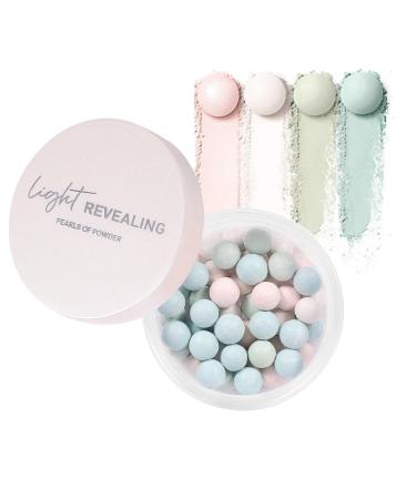 Jiimhte Loose Powder Ball Loose Powder Highlighter Face Powder Silky Lightweight to Fix Long Lasting Oil Control for Women