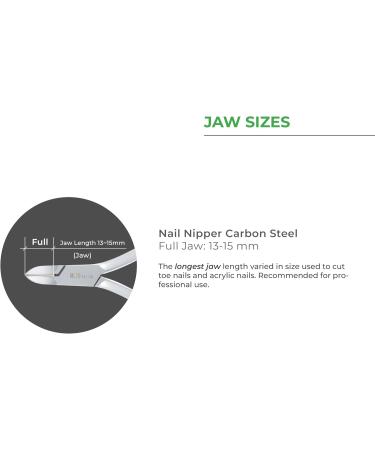 NGHIA Carbon Hard Steel Nail Nipper M-18 | Precision Nail Care Tool with Grey Plated Jaw & Curve Handle for Optimal Performance - Buy Online on GoSupps.com