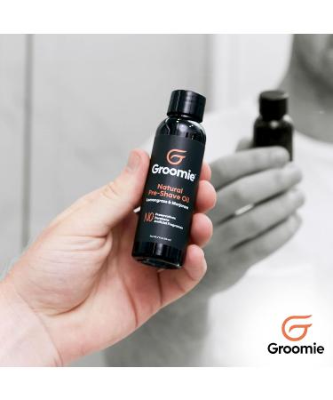 GROOMIE Natural Pre-Shave Oil for Bald Head - Plant Based Formula with Milk Thistle Seed & Essential Oils - Promotes Close Shave for Men & Women - Buy Online on GoSupps.com