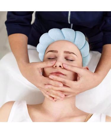 MUNTICO Spa Headband for Women - Sponge Makeup, Skincare, Shower - Blue + Pink - Buy Online on GoSupps.com
