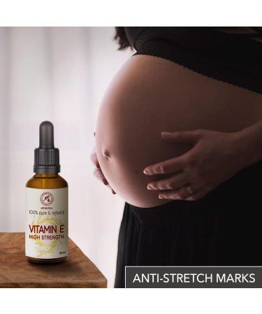 Vitamin E Drops 50ml - Highly Concentrated for Face Body & Hair Care - Natural Skincare Solution - Buy Online on GoSupps.com