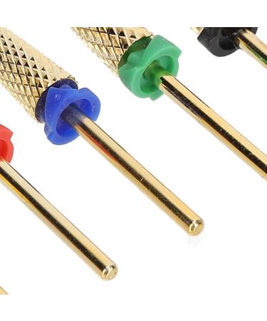 Nail Drill Bits Set of 6 Stainless Steel Gel Polish Remover Cuticle Cleaner for Manicure Pedicure Efficient Buffing Shaping Cutting Smoothing with Salon and Individual Use - Buy Online on GoSupps.com